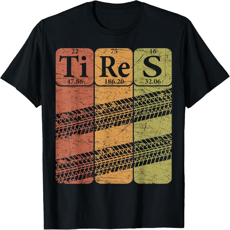 Tires Periodic Table Elements Car Lover Retro Skid Mark T-Shirt XXXXXL чорний
Tires Periodic Table Elements Car Lover Retro Skid Mark T-Shirt XXXXXL чорний