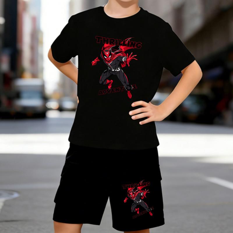 Boys 2 Piece Cute Cartoon Print Outfit, Short Sleeve T-Shirt and Shorts Set for Kids Age 5-14,Black and White Sporty Casual Summer Clothes 5-6 Years чёрный
Boys 2 Piece Cute Cartoon Print Outfit, Short Sleeve T-Shirt and Shorts Set for Kids Age 5-14,Black and White Sporty Casual Summer Clothes 5-6 Years чёрный