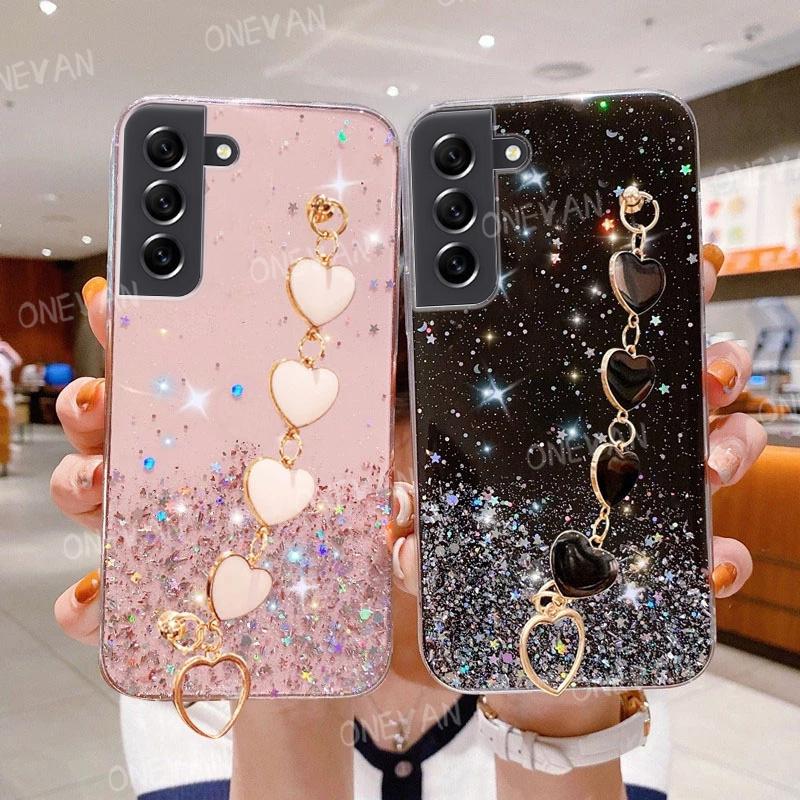 Чехол для телефона с цепочкой на запястье Love Heart для Samsung Galaxy S23 S22 S21 S20 FE S10 S9 Plus Note 20 10 9 Ultra A13, чехол-держатель браслета
Чехол для телефона с цепочкой на запястье Love Heart для Samsung Galaxy S23 S22 S21 S20 FE S10 S9 Plus Note 20 10 9 Ultra A13, чехол-держатель браслета