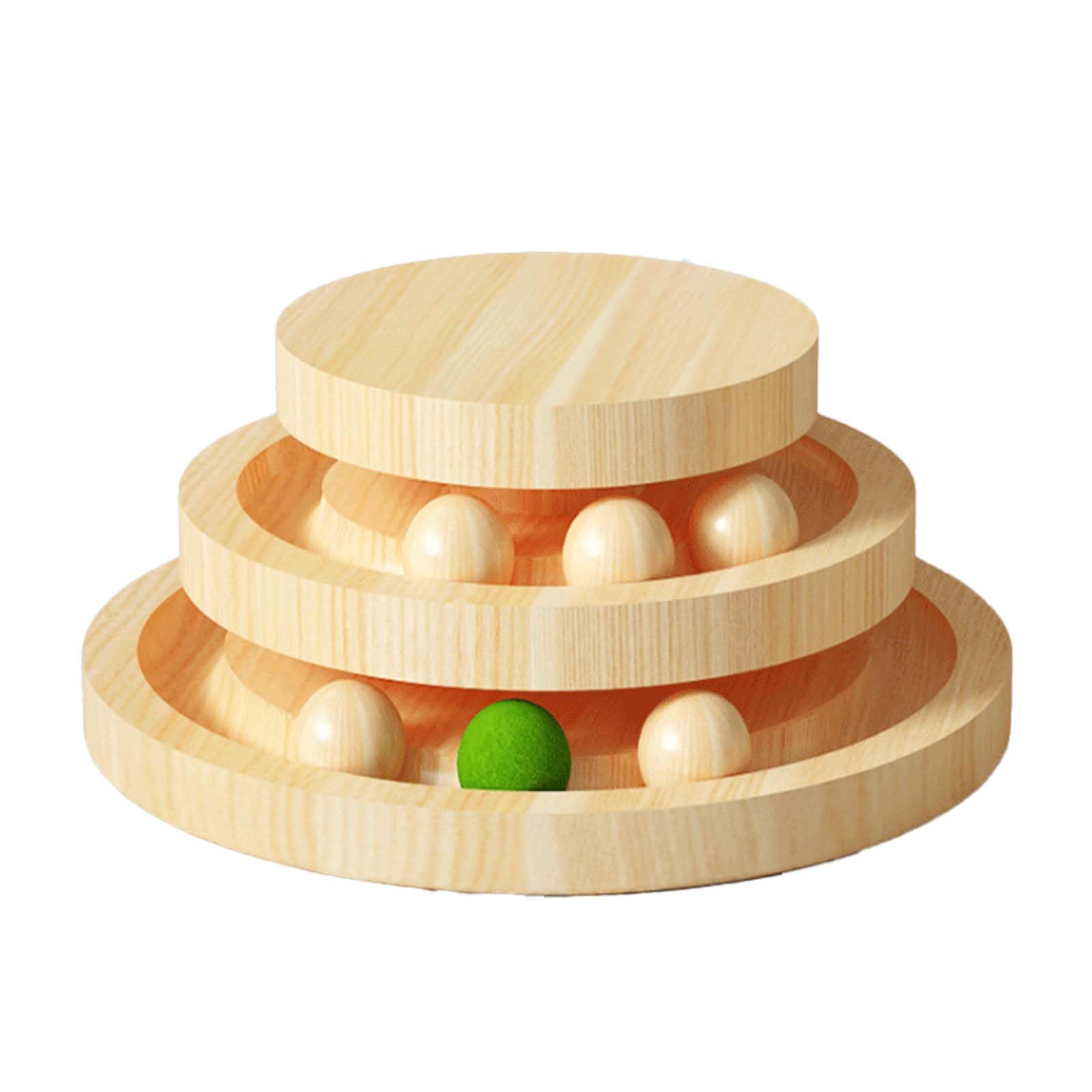 Wooden Cat Toy, Rotating Ball Tower for Cats, No Assembly Required, Non-Stop Rotating, Safe Material
Wooden Cat Toy, Rotating Ball Tower for Cats, No Assembly Required, Non-Stop Rotating, Safe Material