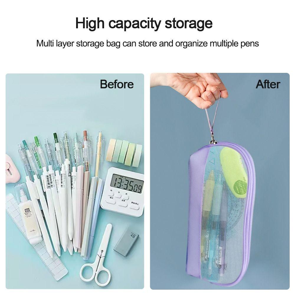 Portable Creative Multifunctional Pencil Case Transparent Pencil Case Cosmetic Bag Pencil Bag
Portable Creative Multifunctional Pencil Case Transparent Pencil Case Cosmetic Bag Pencil Bag