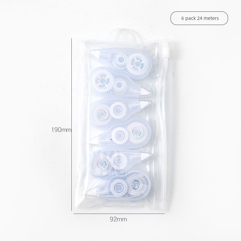 Grade Three Class Two Minimalist Cute Student Use Correction Tape Correction Tape Large Capacity Correction Tape Set Student Stationery 6 pack 24 meters
Grade Three Class Two Minimalist Cute Student Use Correction Tape Correction Tape Large Capacity Correction Tape Set Student Stationery 6 pack 24 meters