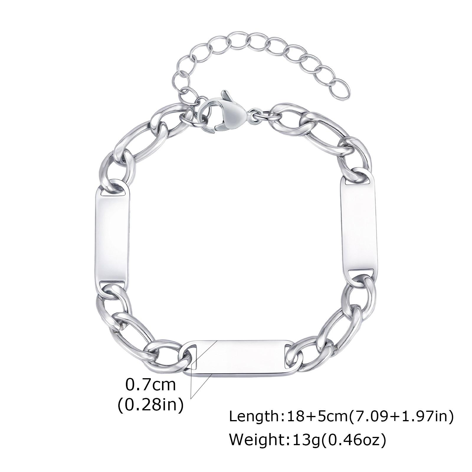 Vnox Free Custom Name Chain Bracelets for Men, 7mm Wide Stainless Steel Adjustable Wristband, Personalized Name Bracelet for Him
Vnox Free Custom Name Chain Bracelets for Men, 7mm Wide Stainless Steel Adjustable Wristband, Personalized Name Bracelet for Him