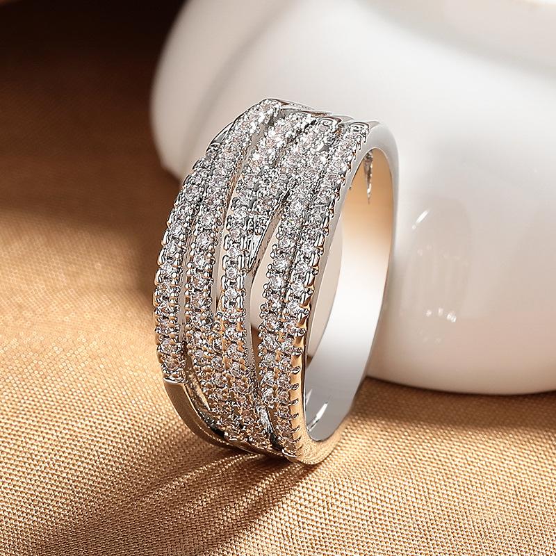 2026 Line New Trendy Multi-layer Cross Ring Women s Closed High-end Multi-layer Micro-inlaid Zircon Ring Light Luxury Full Diamond No. 9 платиновий
2026 Line New Trendy Multi-layer Cross Ring Women s Closed High-end Multi-layer Micro-inlaid Zircon Ring Light Luxury Full Diamond No. 9 платиновий