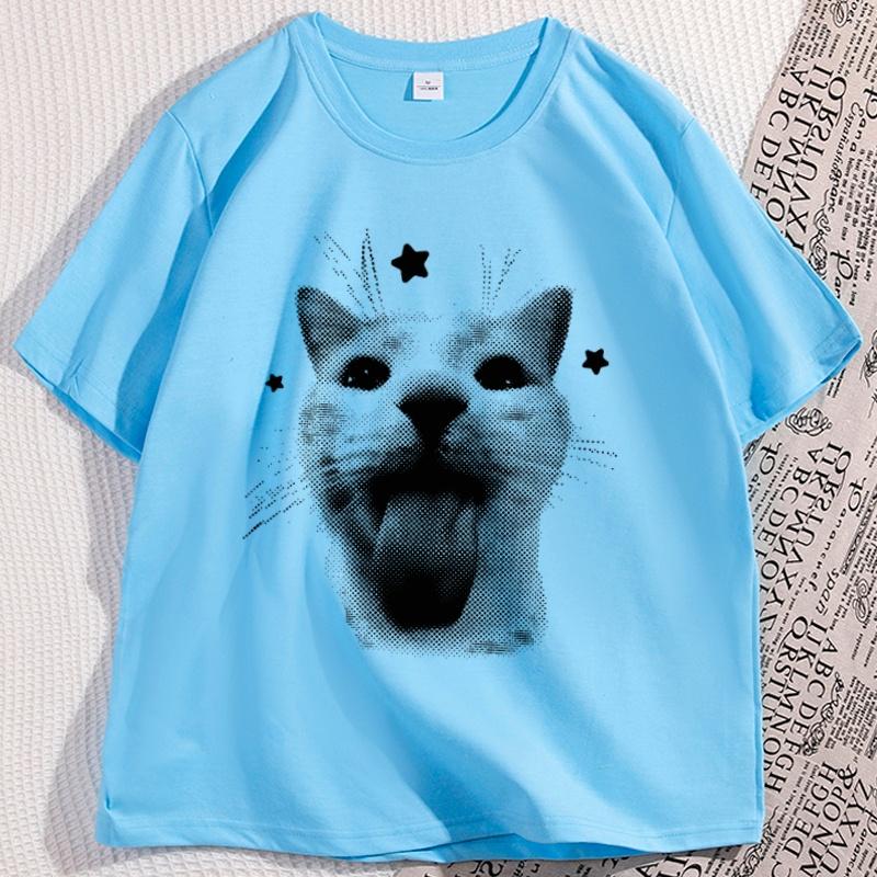 Funny Y2k Cat Tshirt Cool Silly Cats Tee 90s Retro Kitten Vintage Graphic T Shirts Casual Cotton Short Sleeve Round Neck Tees 4XL
Funny Y2k Cat Tshirt Cool Silly Cats Tee 90s Retro Kitten Vintage Graphic T Shirts Casual Cotton Short Sleeve Round Neck Tees 4XL