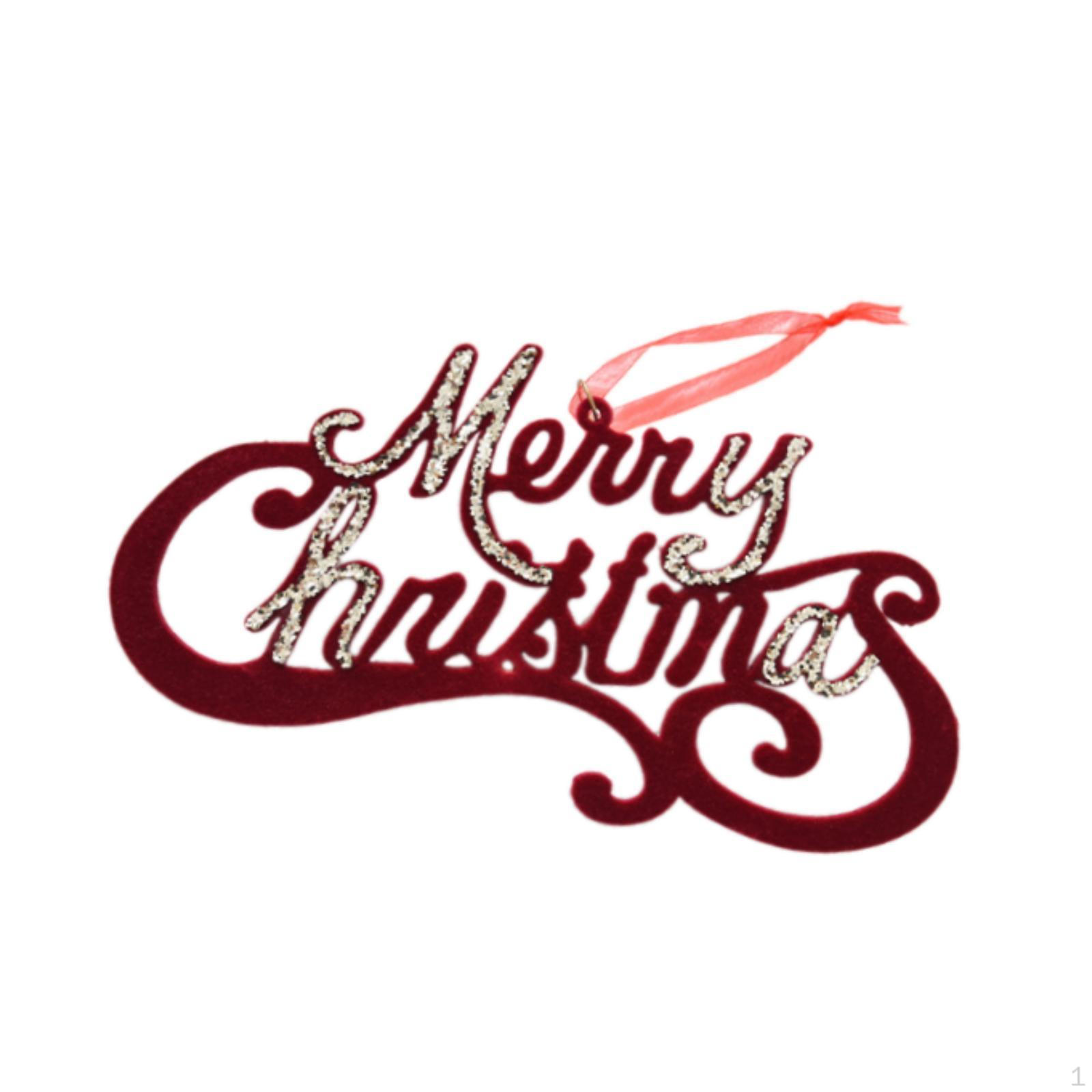 Рождественское подвесное украшение, флокированное украшение с красными блестками Merry Christmas
Рождественское подвесное украшение, флокированное украшение с красными блестками Merry Christmas
