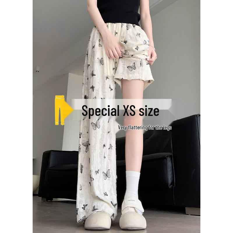 Petite High Waist Bow Wide-Leg Ice Silk Pants - Women s Summer Style M (96-105 jin)
Petite High Waist Bow Wide-Leg Ice Silk Pants - Women s Summer Style M (96-105 jin)