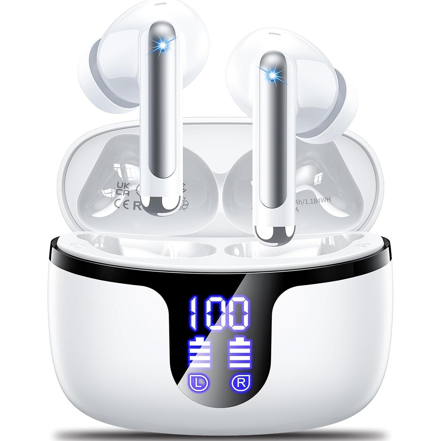 Беспроводные наушники Наушники bluetooth 5.4 42 часа воспроизведения для бега/фитнеса/офиса 4 микрофона с шумоподавлением IPX6 Наушники для Android iOS
Беспроводные наушники Наушники bluetooth 5.4 42 часа воспроизведения для бега/фитнеса/офиса 4 микрофона с шумоподавлением IPX6 Наушники для Android iOS