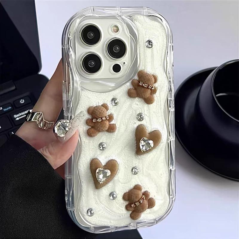 Rhinestone Love Apple 17Promax Mobile Phone Case Is Suitable For Iphone16 Electroplated Bear Pentagram Fine Hole Anti-Drop. iPhone 16Promax
Rhinestone Love Apple 17Promax Mobile Phone Case Is Suitable For Iphone16 Electroplated Bear Pentagram Fine Hole Anti-Drop. iPhone 16Promax