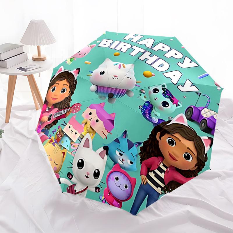 1pc Happy Birthday Cat Friends Automatic Folding Umbrella, Portable 3-Fold Design with 8-Bone Iron Frame, Outdoor for Fans, Travelers, Daily Use, Gift
1pc Happy Birthday Cat Friends Automatic Folding Umbrella, Portable 3-Fold Design with 8-Bone Iron Frame, Outdoor for Fans, Travelers, Daily Use, Gift