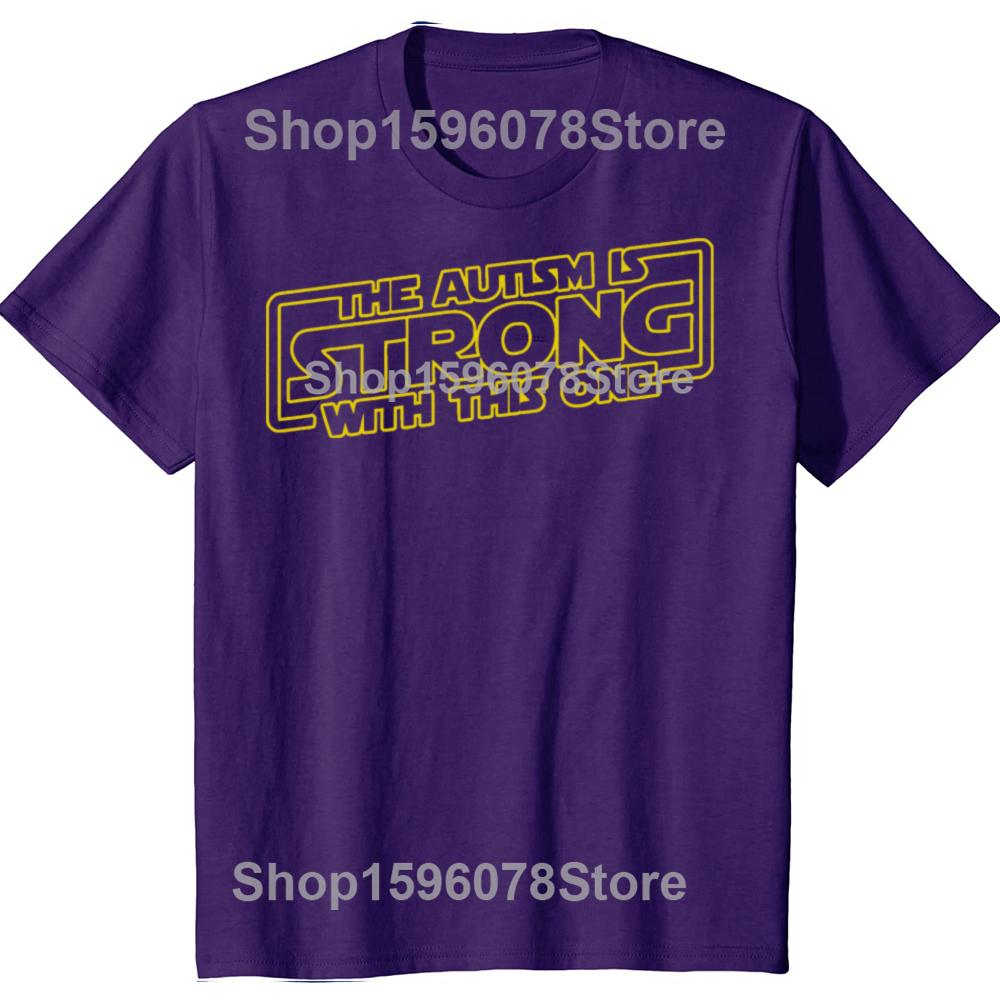 Funny The Autism Is Strong With This One T Shirts Cotton Short Sleeve Gifts Mens Clothing Fashion Casual Loose Oversized T Shirt 4XL
Funny The Autism Is Strong With This One T Shirts Cotton Short Sleeve Gifts Mens Clothing Fashion Casual Loose Oversized T Shirt 4XL