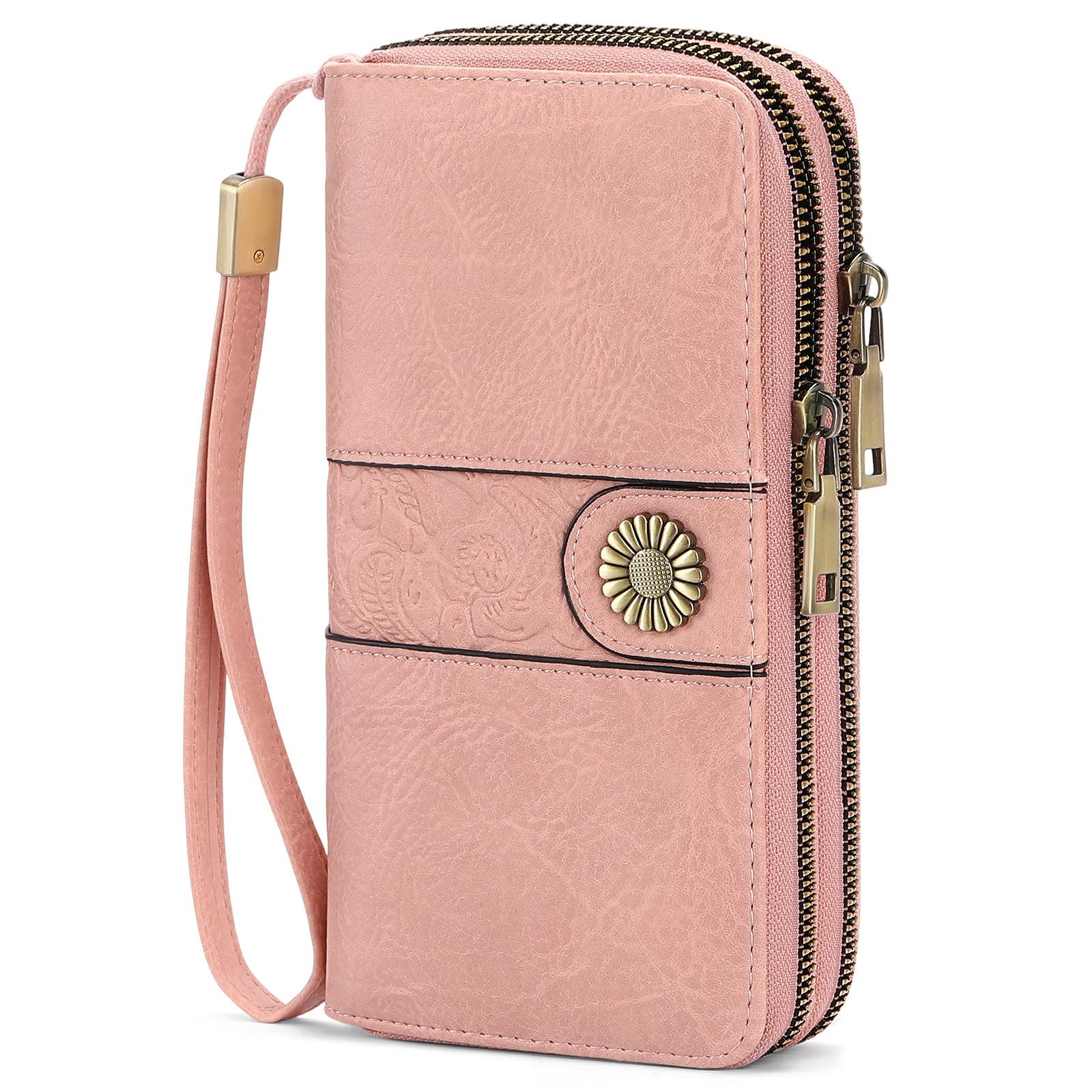 RFID anti-magnetic wallet women retro leather clutch PU multi-functional double zipper long wallet for lady
RFID anti-magnetic wallet women retro leather clutch PU multi-functional double zipper long wallet for lady