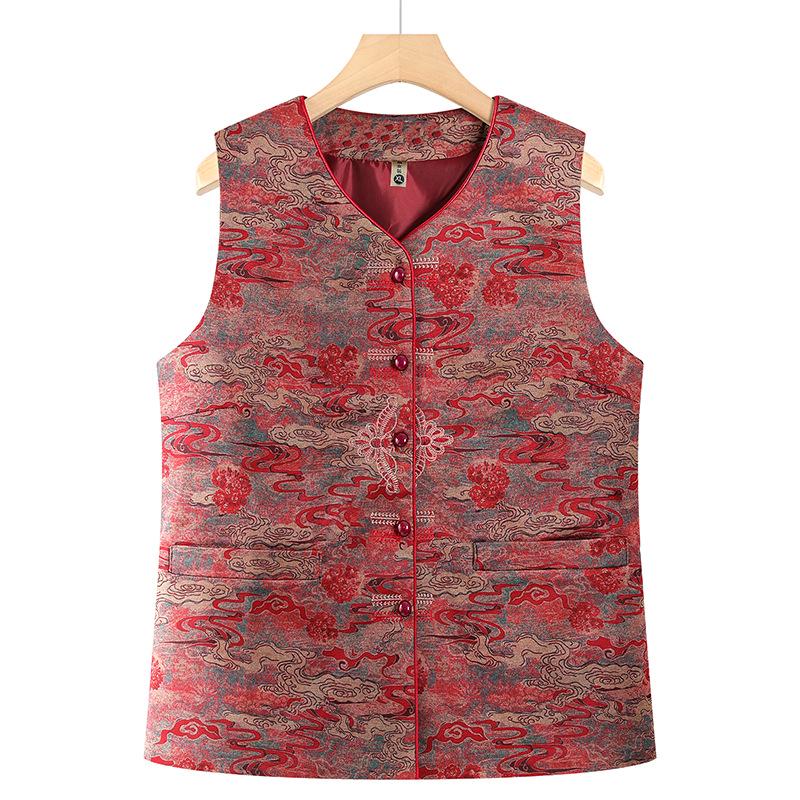 Embroidered Tang Suit Vest for Middle-Aged & Elderly Women - Warm, Stylish Sleeveless Jacket for Autumn/Winter 4XL красный
Embroidered Tang Suit Vest for Middle-Aged & Elderly Women - Warm, Stylish Sleeveless Jacket for Autumn/Winter 4XL красный