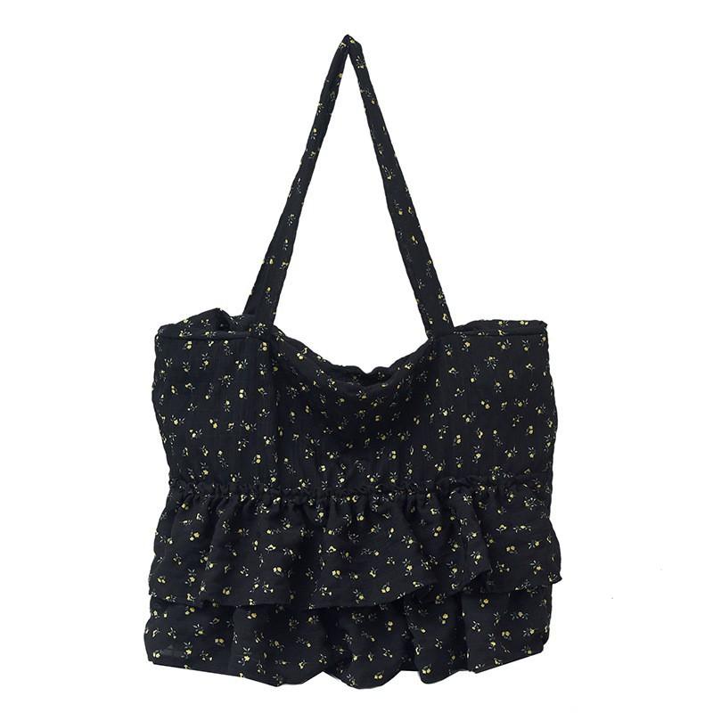 Relaxation Fabric Large-capacity Travel Commuting Shoulder Bag Female Niche Fashion Floral Tote one size чорний
Relaxation Fabric Large-capacity Travel Commuting Shoulder Bag Female Niche Fashion Floral Tote one size чорний