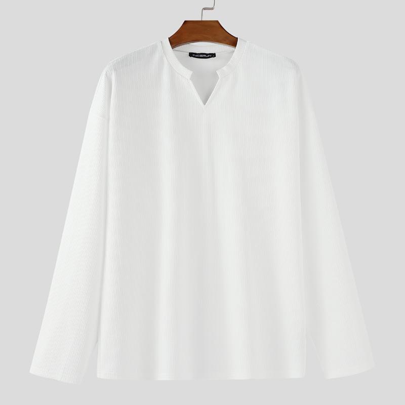 INCERUN Осенние мужские топы с круглым вырезом и длинным рукавом, повседневные текстурные пуловеры 5XL белый
INCERUN Осенние мужские топы с круглым вырезом и длинным рукавом, повседневные текстурные пуловеры 5XL белый