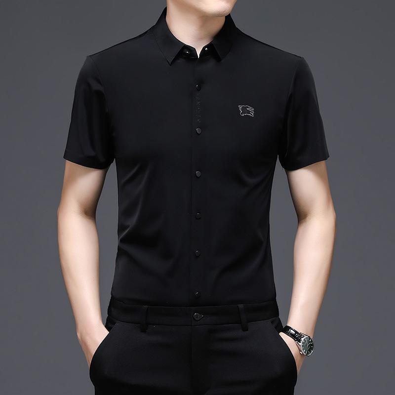 Новая летняя мужская рубашка с короткими рукавами, повседневная мужская одежда, топы, бесшовная мужская рубашка 4XL
Новая летняя мужская рубашка с короткими рукавами, повседневная мужская одежда, топы, бесшовная мужская рубашка 4XL