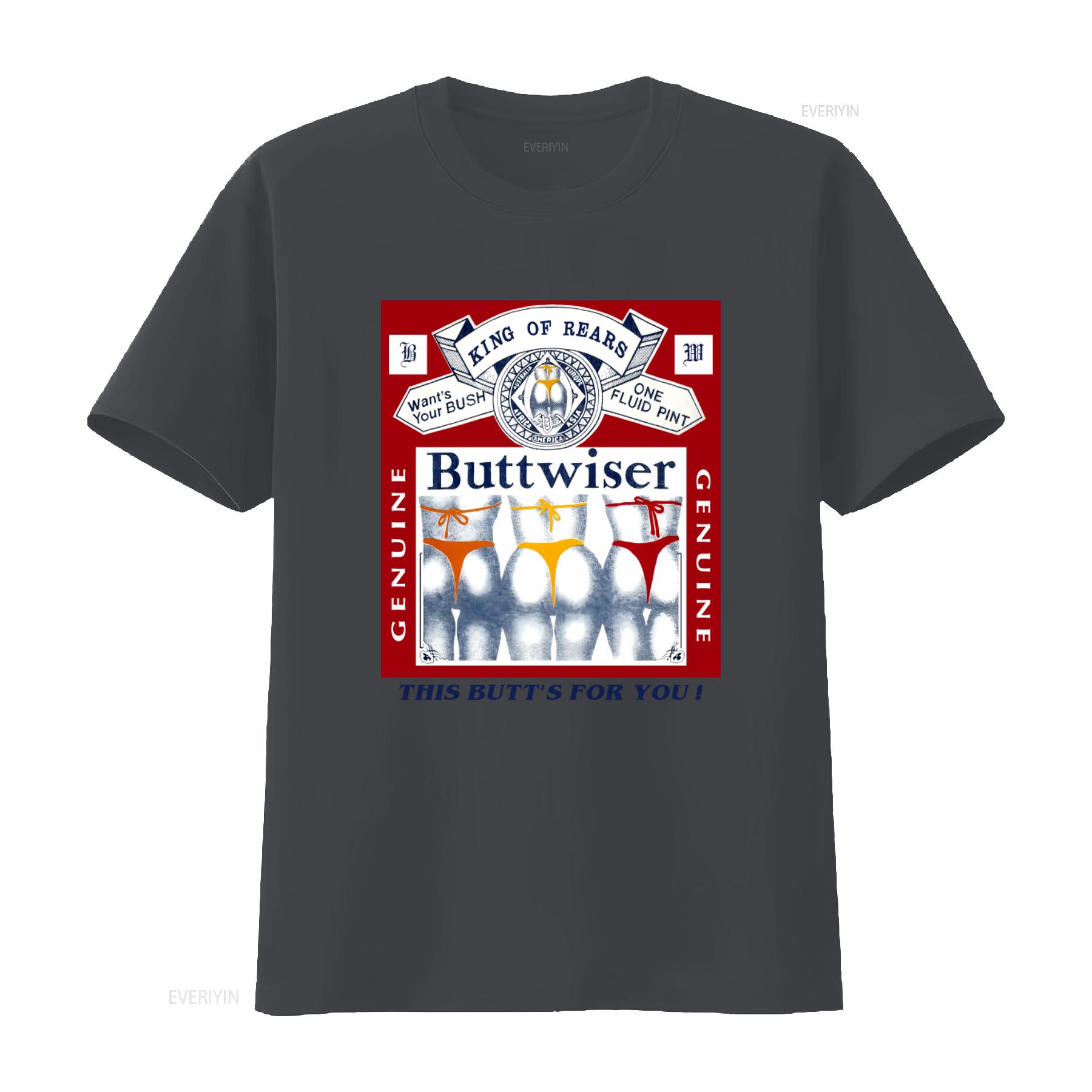 Vintage 90s BUTTWISER Streetwear Style Parody T shirt King of Rears Design with Butt Prints vintage Washed Unisex homme 4XL
Vintage 90s BUTTWISER Streetwear Style Parody T shirt King of Rears Design with Butt Prints vintage Washed Unisex homme 4XL