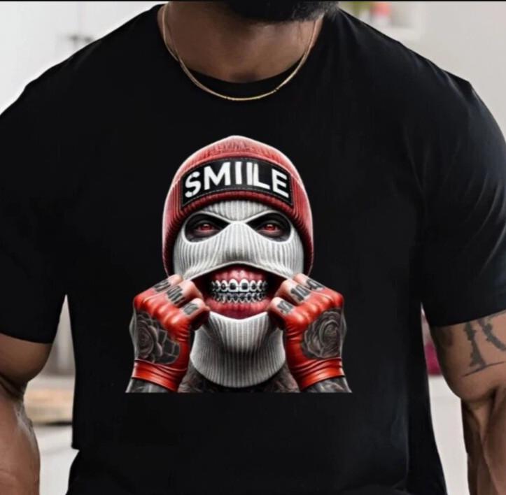 Smile Ski Mask Gangster Unisex Short Sleeve Tshirt size S5XL Unisex T-Shirt XXXL
Smile Ski Mask Gangster Unisex Short Sleeve Tshirt size S5XL Unisex T-Shirt XXXL