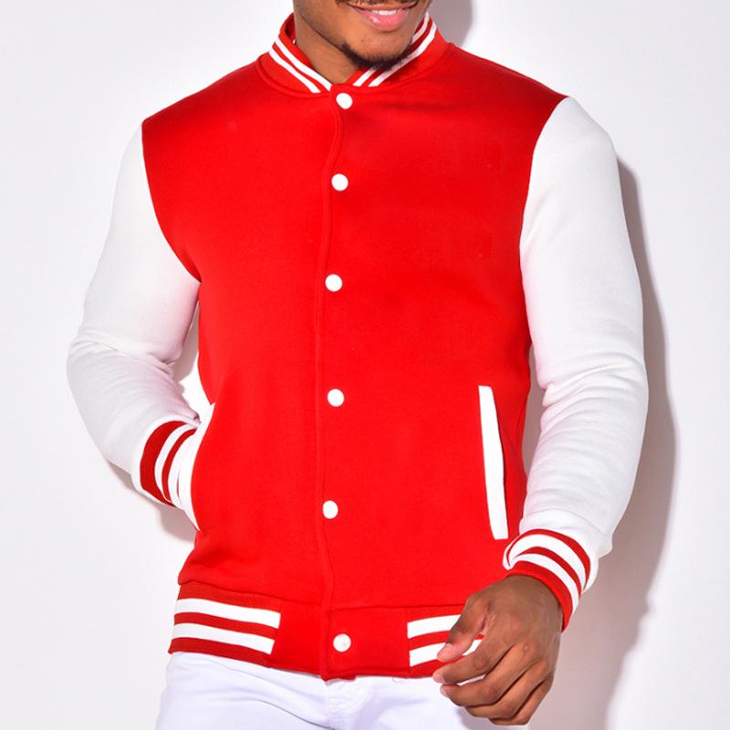 Мужская универсальная флисовая бейсбольная куртка - повседневная одежда весна/осень/зима S красный
Мужская универсальная флисовая бейсбольная куртка - повседневная одежда весна/осень/зима S красный