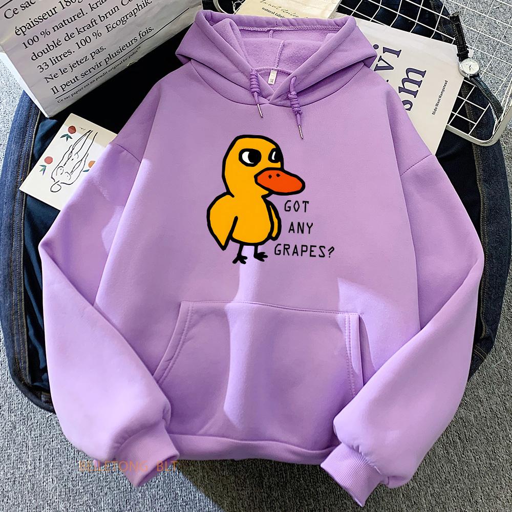 Толстовки с капюшоном The Duck Song Got Any Grapes Kawaii Winter Fleece Sweatshirts Long Sleeve Women/Men Hooded Pullovers Casual Hoody
Толстовки с капюшоном The Duck Song Got Any Grapes Kawaii Winter Fleece Sweatshirts Long Sleeve Women/Men Hooded Pullovers Casual Hoody