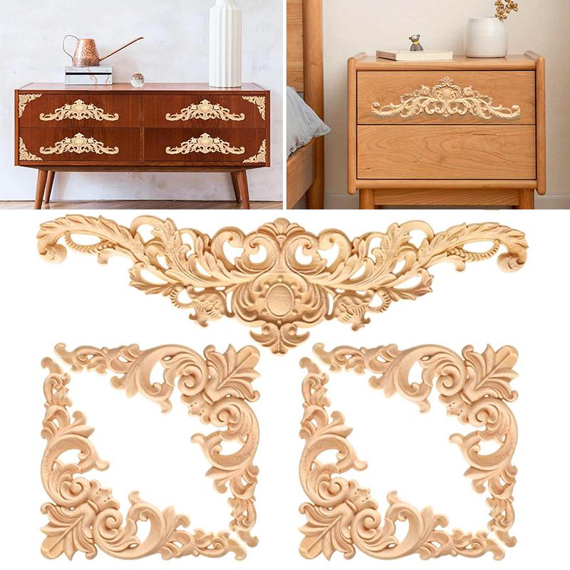 5PC Solid Wood Carved Furniture Embellishments Ornate Wood Carving Wall Decor Flowers for Cabinets Corner 30cm 30cm
5PC Solid Wood Carved Furniture Embellishments Ornate Wood Carving Wall Decor Flowers for Cabinets Corner 30cm 30cm