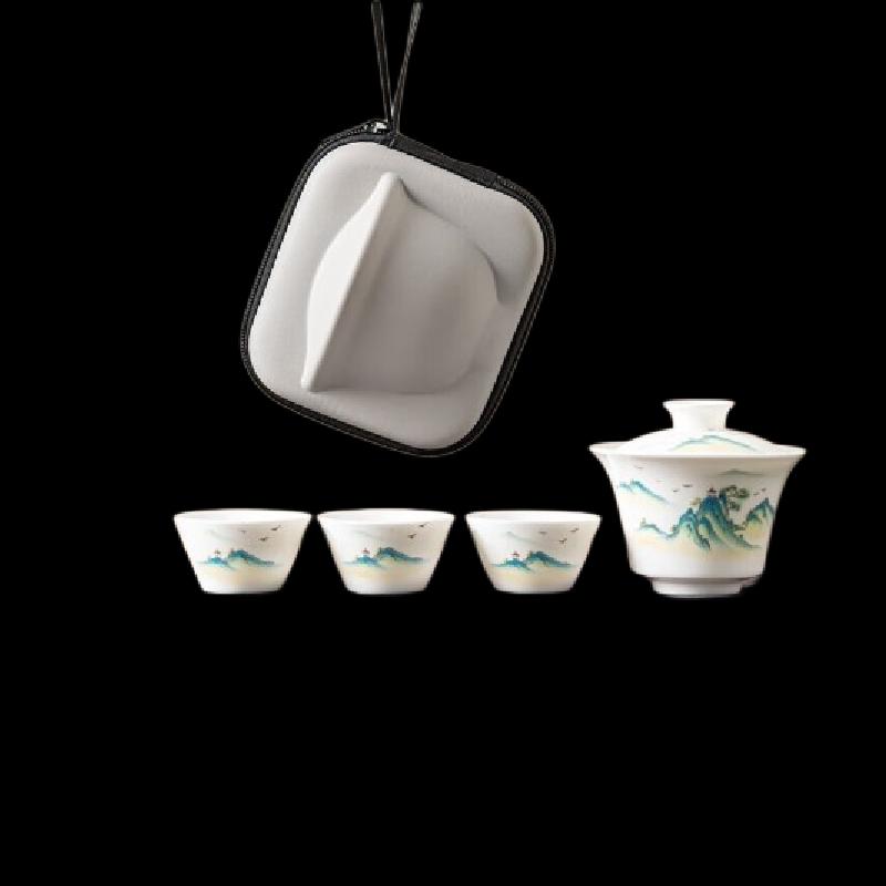 Smi er Jinting Landscape Ceramic Tea Set
Smi er Jinting Landscape Ceramic Tea Set