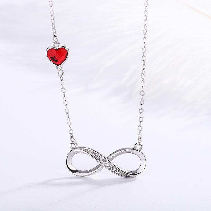 925 Sterling Silver Infinity Crystal Necklace Set - Trendy European & American Jewelry 925 Sterling Silver
925 Sterling Silver Infinity Crystal Necklace Set - Trendy European & American Jewelry 925 Sterling Silver