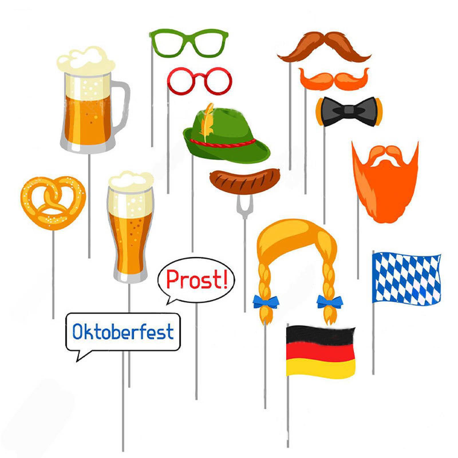 17-piece Set Of Oktoberfest Party Weird Photo Props Atmosphere Decoration
17-piece Set Of Oktoberfest Party Weird Photo Props Atmosphere Decoration