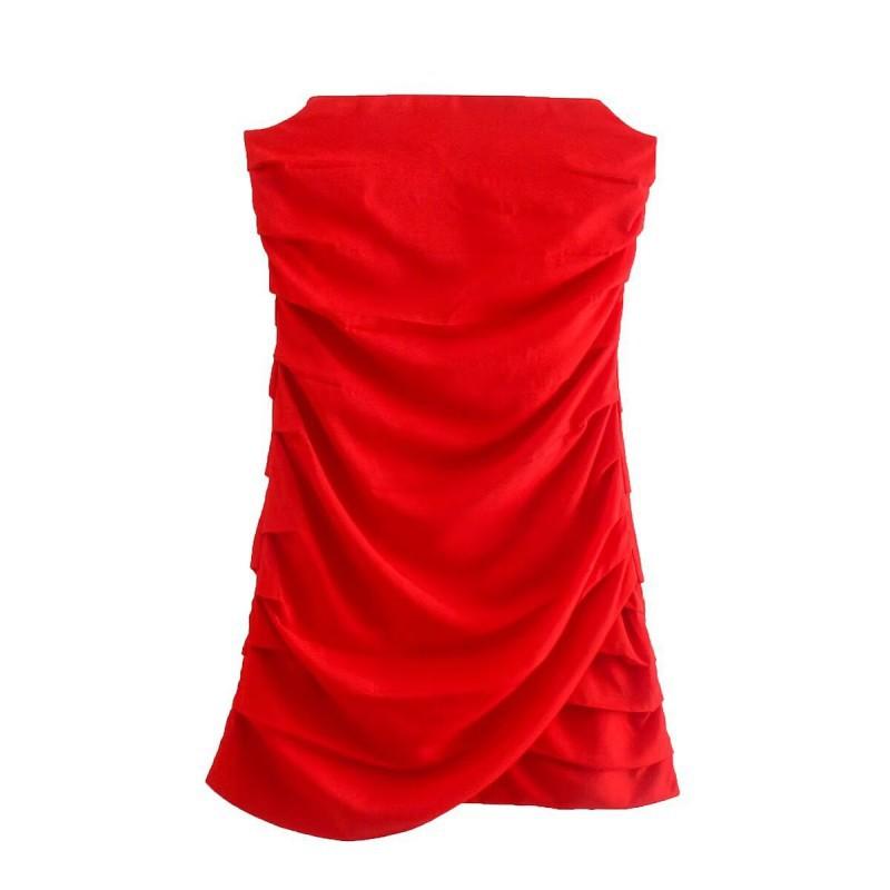 European American Women s Clothing Sexy Hot Girl Silk Satin Pleated Slim Tube Top Dress L червоний
European American Women s Clothing Sexy Hot Girl Silk Satin Pleated Slim Tube Top Dress L червоний