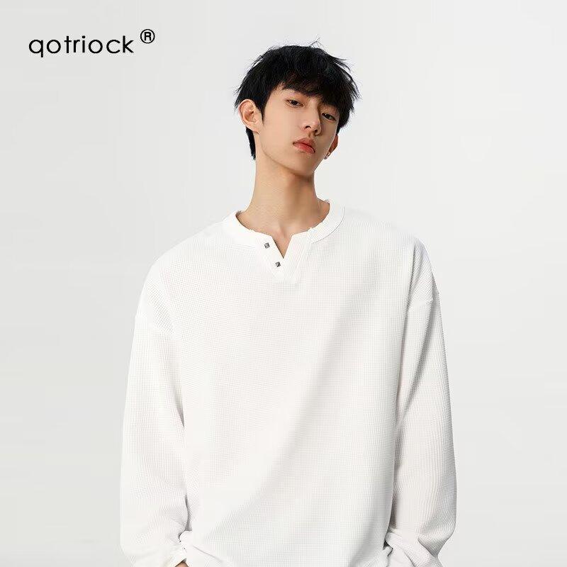 Футболка в американском стиле с воротником хенли для мужчин, высококачественная облегающая рубашка с длинным рукавом, V-образным вырезом, однотонная дышащая рубашка с воротником-стойкой, внутренняя одежда 3XL белый
Футболка в американском стиле с воротником хенли для мужчин, высококачественная облегающая рубашка с длинным рукавом, V-образным вырезом, однотонная дышащая рубашка с воротником-стойкой, внутренняя одежда 3XL белый