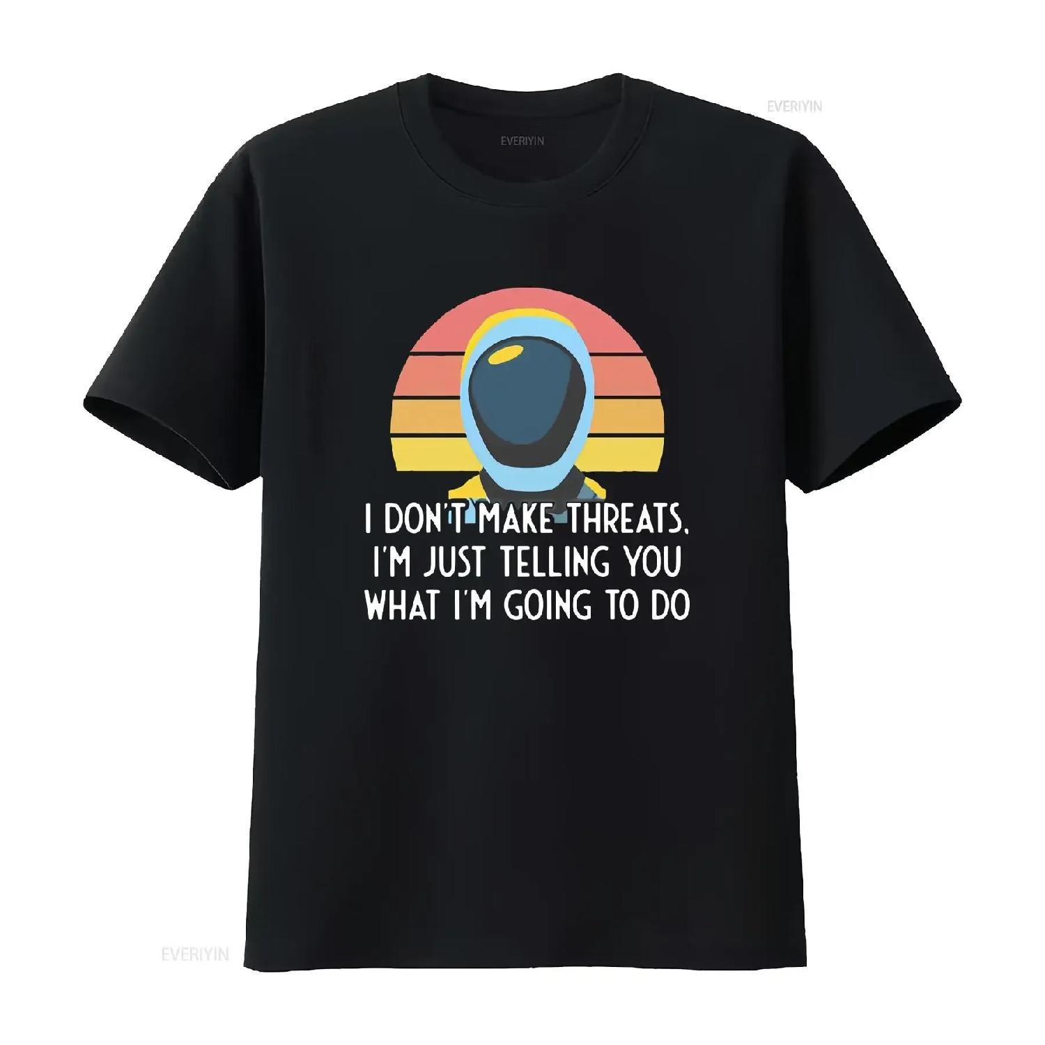 Murderbot Diaries SecUnit Makes No Threats Quotes T Shirt vintage Washed Stretched Slightly Comfortable Casual homme Stylish S чёрный
Murderbot Diaries SecUnit Makes No Threats Quotes T Shirt vintage Washed Stretched Slightly Comfortable Casual homme Stylish S чёрный