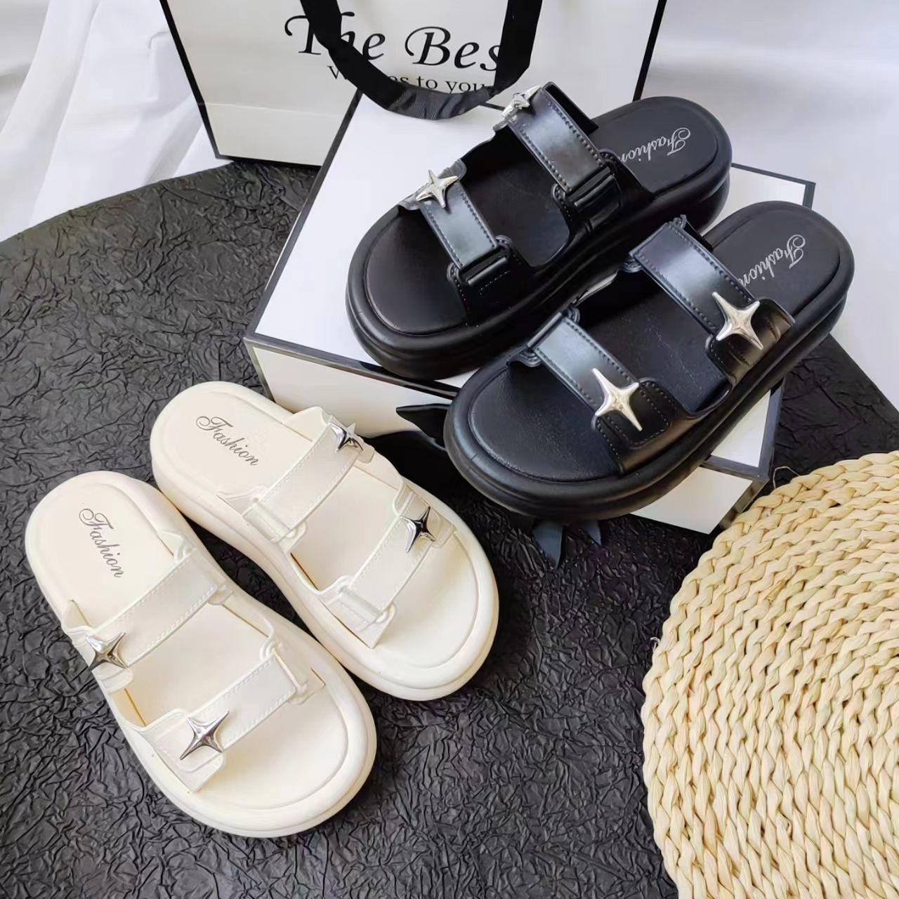 Women s PVC Beach Sandals Thick Sole Soft Bottom Summer Outdoor High Heel Slides Slippers Wholesale for Women & Ladies 38-39
Women s PVC Beach Sandals Thick Sole Soft Bottom Summer Outdoor High Heel Slides Slippers Wholesale for Women & Ladies 38-39