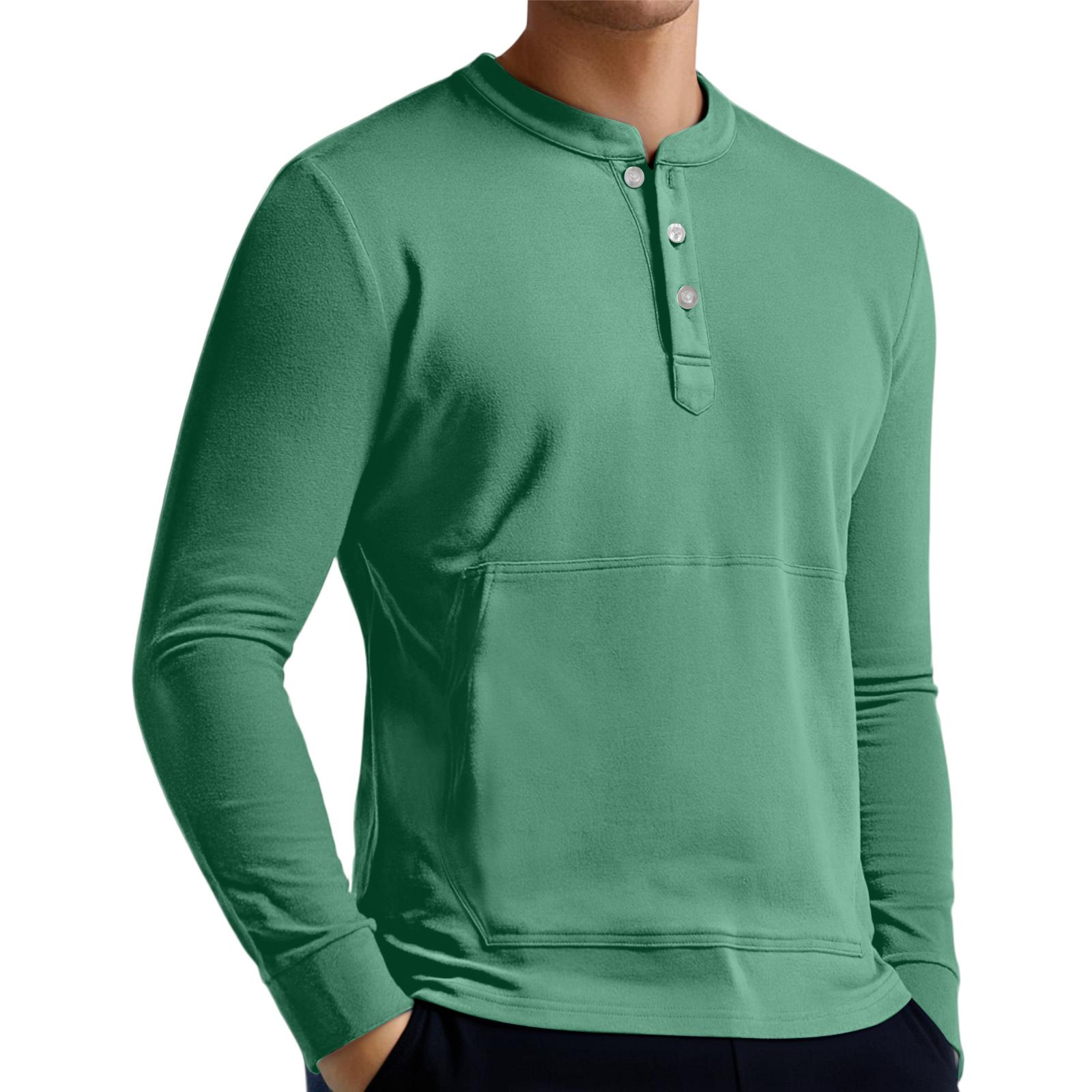 Men s Casual Button-Down Sweatshirt Solid Color Long-Sleeved Shirt Pullover M
Men s Casual Button-Down Sweatshirt Solid Color Long-Sleeved Shirt Pullover M