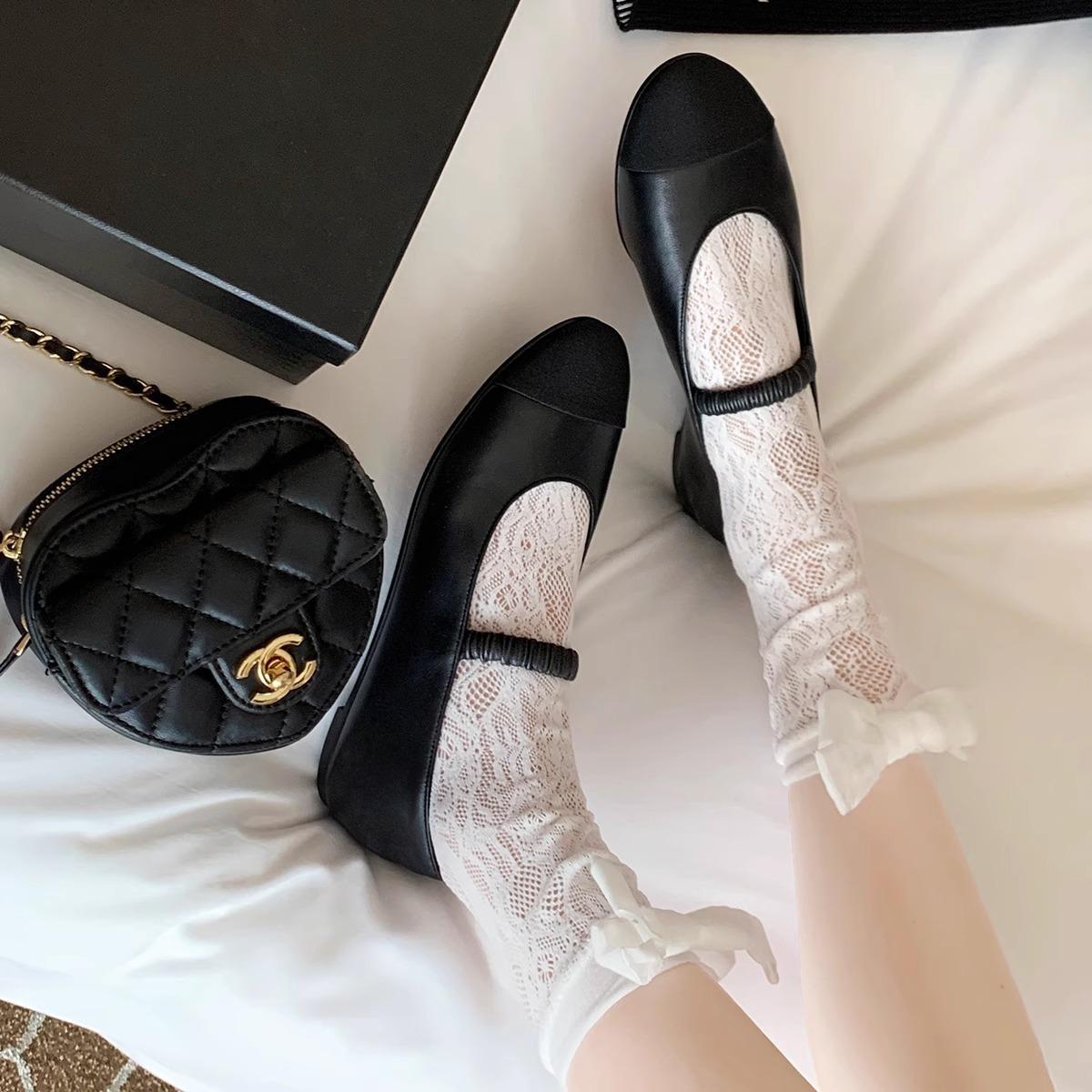 Sheepskin version~ daughter Madeleine fashionable color matching, thin and elastic, one word with round head single shoes women 35 чорний
Sheepskin version~ daughter Madeleine fashionable color matching, thin and elastic, one word with round head single shoes women 35 чорний