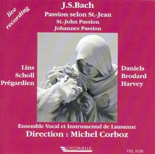 CD CORBOZ - Bach: St. John Passion Vel1036 Cascavelle 1994 Non Japan Classical Used
CD CORBOZ - Bach: St. John Passion Vel1036 Cascavelle 1994 Non Japan Classical Used