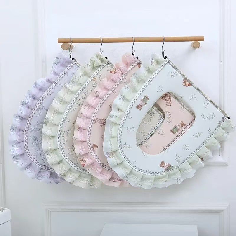 Toilet Seat Cushion with Four Season Universal Large Caliber, Zipper Seat Cover, Zipper Style Lace Design little green
Toilet Seat Cushion with Four Season Universal Large Caliber, Zipper Seat Cover, Zipper Style Lace Design little green