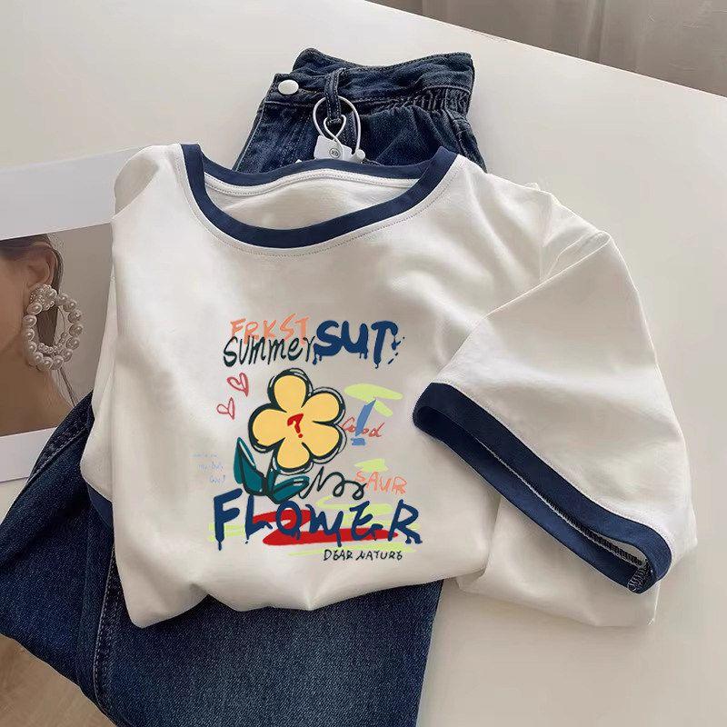 200/150.00kg Extra Large Size Women s Cotton Short-Sleeved T-shirts Summer Plus Size Ladies Loose Belly-Covering Contrast Color Collar Shoulder Tops 005 White 2XL
200/150.00kg Extra Large Size Women s Cotton Short-Sleeved T-shirts Summer Plus Size Ladies Loose Belly-Covering Contrast Color Collar Shoulder Tops 005 White 2XL
