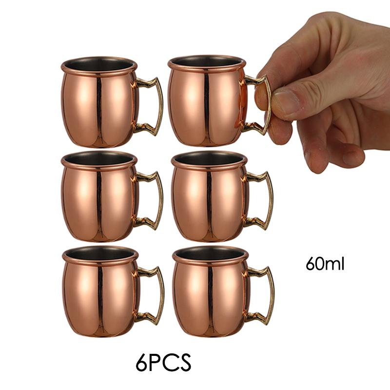 6PCS Mini Hammered Moscow Mule Mug Espresso Mugs Shot Glasses: Cute 2oz Mugs for Mini Bar | Set of 6 -Copper Plated 60-70ml
6PCS Mini Hammered Moscow Mule Mug Espresso Mugs Shot Glasses: Cute 2oz Mugs for Mini Bar | Set of 6 -Copper Plated 60-70ml