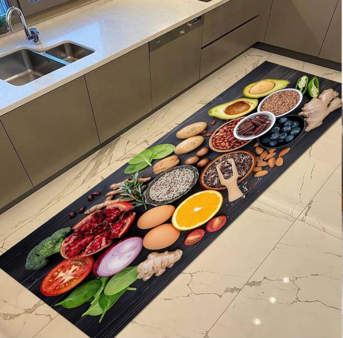 Kitchen Rug, Vegetable Rug Spice Rug Chef Rug Dining Room Rug Food Mats Cooking Rug Farmhouse Rug Rustic Modern Rug Cozy Rug 40X120CM
Kitchen Rug, Vegetable Rug Spice Rug Chef Rug Dining Room Rug Food Mats Cooking Rug Farmhouse Rug Rustic Modern Rug Cozy Rug 40X120CM