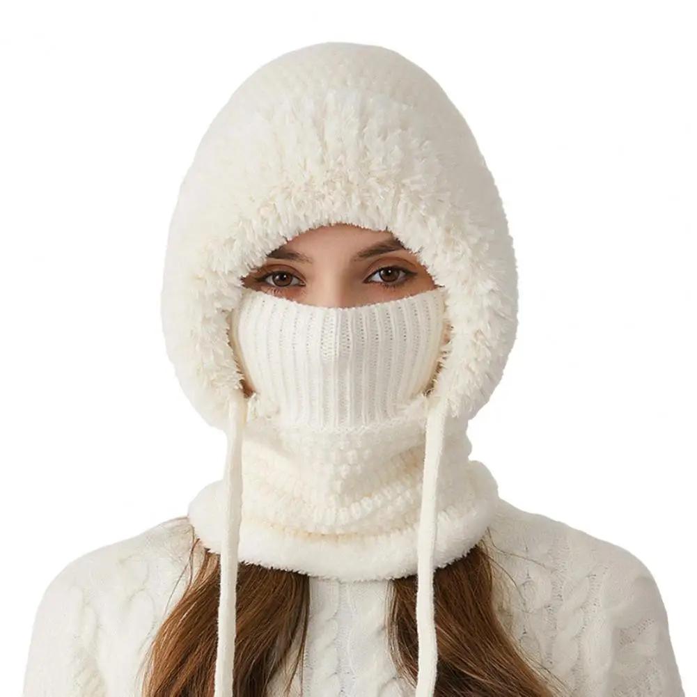 Women Winter Hat with Integrated Scarf Cold-proof Front Cover Thick Knitted Warm Solid Color Full Protection Outdoor Cycling Tra 56-59cm белый
Women Winter Hat with Integrated Scarf Cold-proof Front Cover Thick Knitted Warm Solid Color Full Protection Outdoor Cycling Tra 56-59cm белый