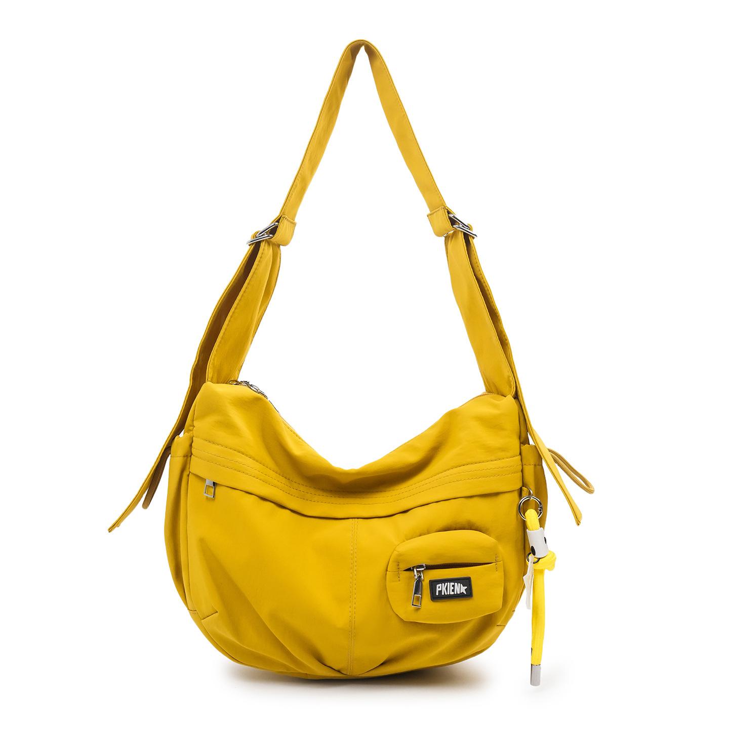 Single-shoulder zippered tote bag, foldable crossbody bag, shoulder bag, fabric bag, Japanese-style lightweight vintage single-s жовтий
Single-shoulder zippered tote bag, foldable crossbody bag, shoulder bag, fabric bag, Japanese-style lightweight vintage single-s жовтий