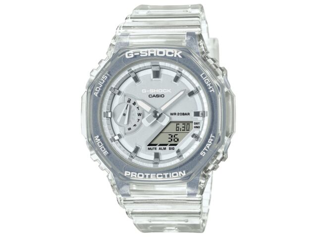 CASIO G-SHOCK GMA-S2100SK-7AJF Белые прозрачные наручные часы унисекс модели LIMITED НОВЫЕ
CASIO G-SHOCK GMA-S2100SK-7AJF Белые прозрачные наручные часы унисекс модели LIMITED НОВЫЕ