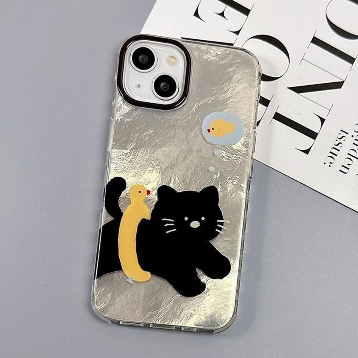 Little Black Cat 3D Funny Transparent Phone Case Full Coverage with Mirror for Apple Phone Case with Stand For iPhone 17PROMAX
Little Black Cat 3D Funny Transparent Phone Case Full Coverage with Mirror for Apple Phone Case with Stand For iPhone 17PROMAX