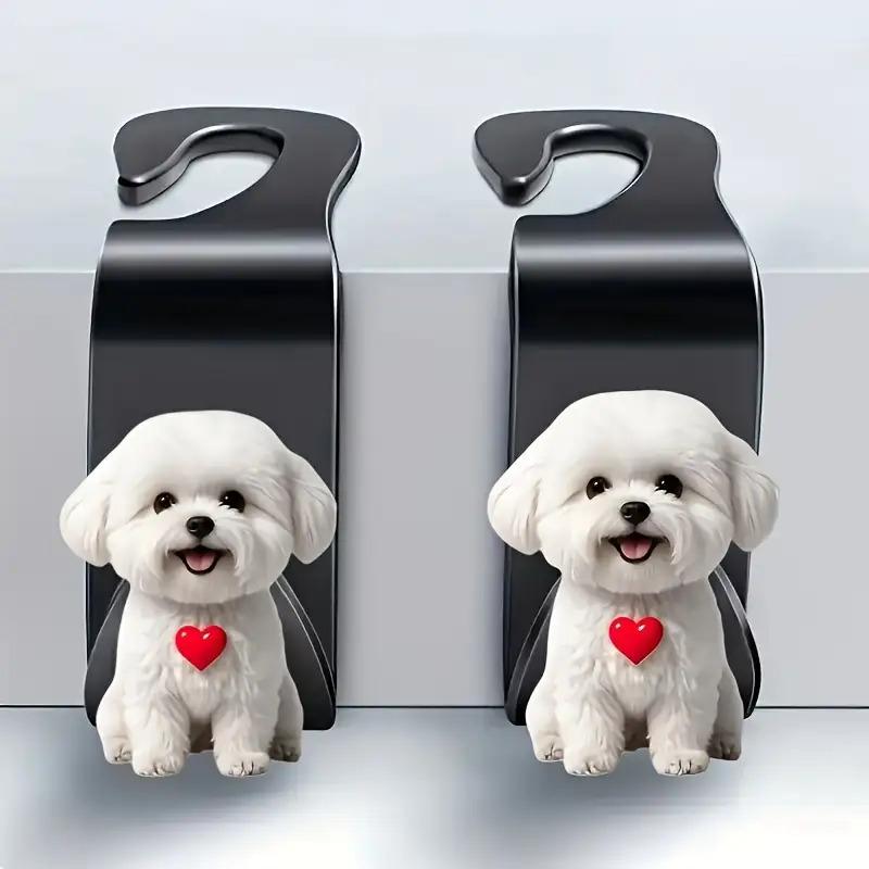 Cute white Pomeranian car hook, 2D acrylic dog hidden organizer, backrest clip. Multi-function for cars, SUVs, no-drill install. 2pcs
Cute white Pomeranian car hook, 2D acrylic dog hidden organizer, backrest clip. Multi-function for cars, SUVs, no-drill install. 2pcs
