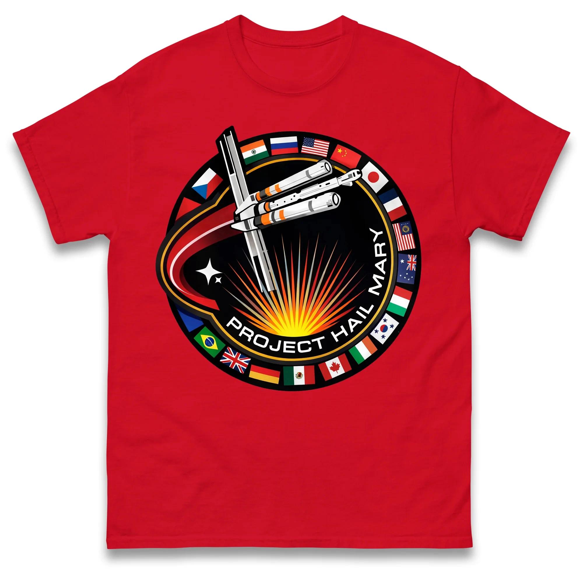 Featuring Hail Mary Spaceship with Nation Flags Mission Patch for 2026 Summer Unisexs Fashion Pure Cotton Breathable Y2K Tshirt 4XL
Featuring Hail Mary Spaceship with Nation Flags Mission Patch for 2026 Summer Unisexs Fashion Pure Cotton Breathable Y2K Tshirt 4XL