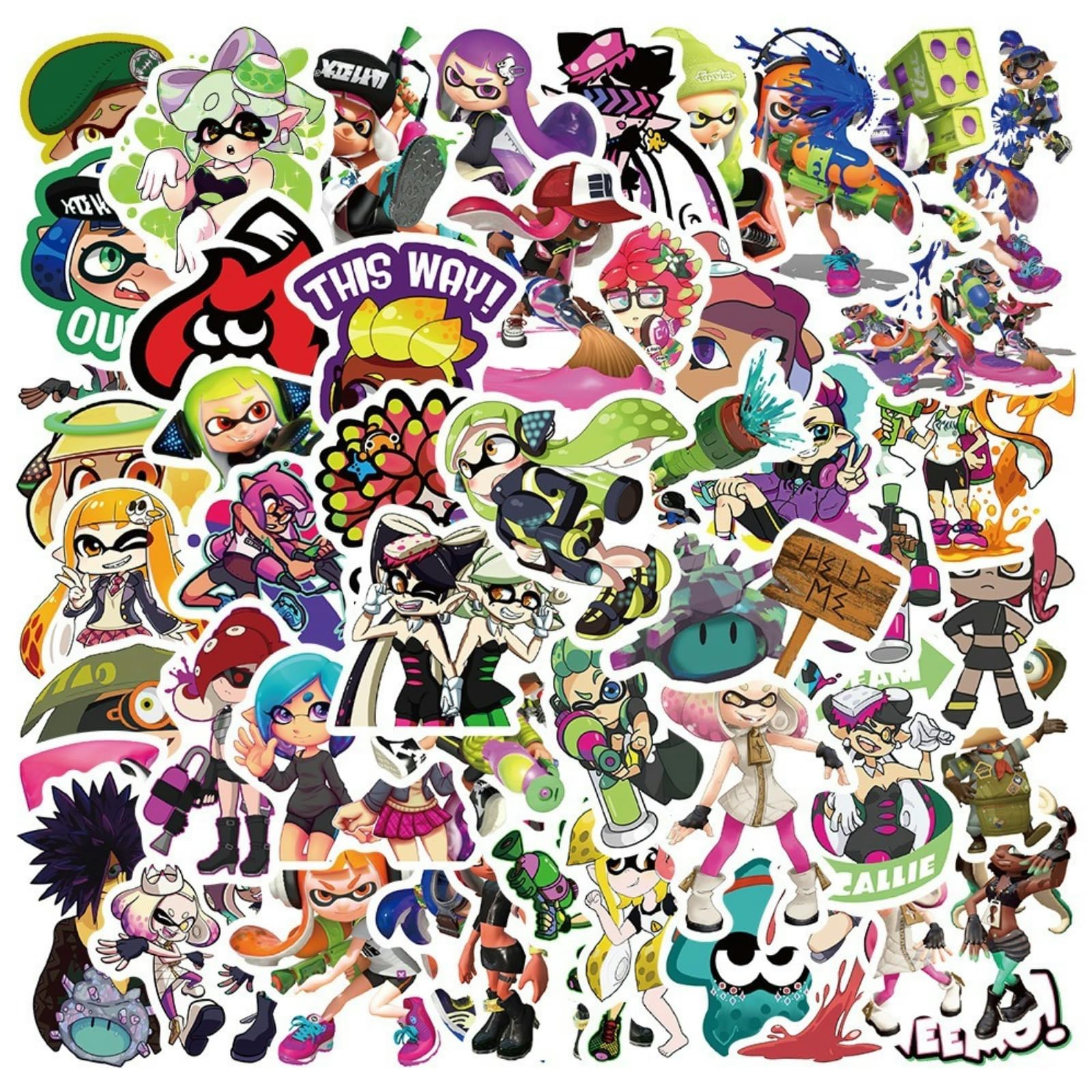 QIXIUKU 50 листов для Splatoon Модные аниме для Splatoon Водонепроницаемые милые аниме-наклейки для переноски смартфонов Наклейки на годовщину дня рождения
QIXIUKU 50 листов для Splatoon Модные аниме для Splatoon Водонепроницаемые милые аниме-наклейки для переноски смартфонов Наклейки на годовщину дня рождения