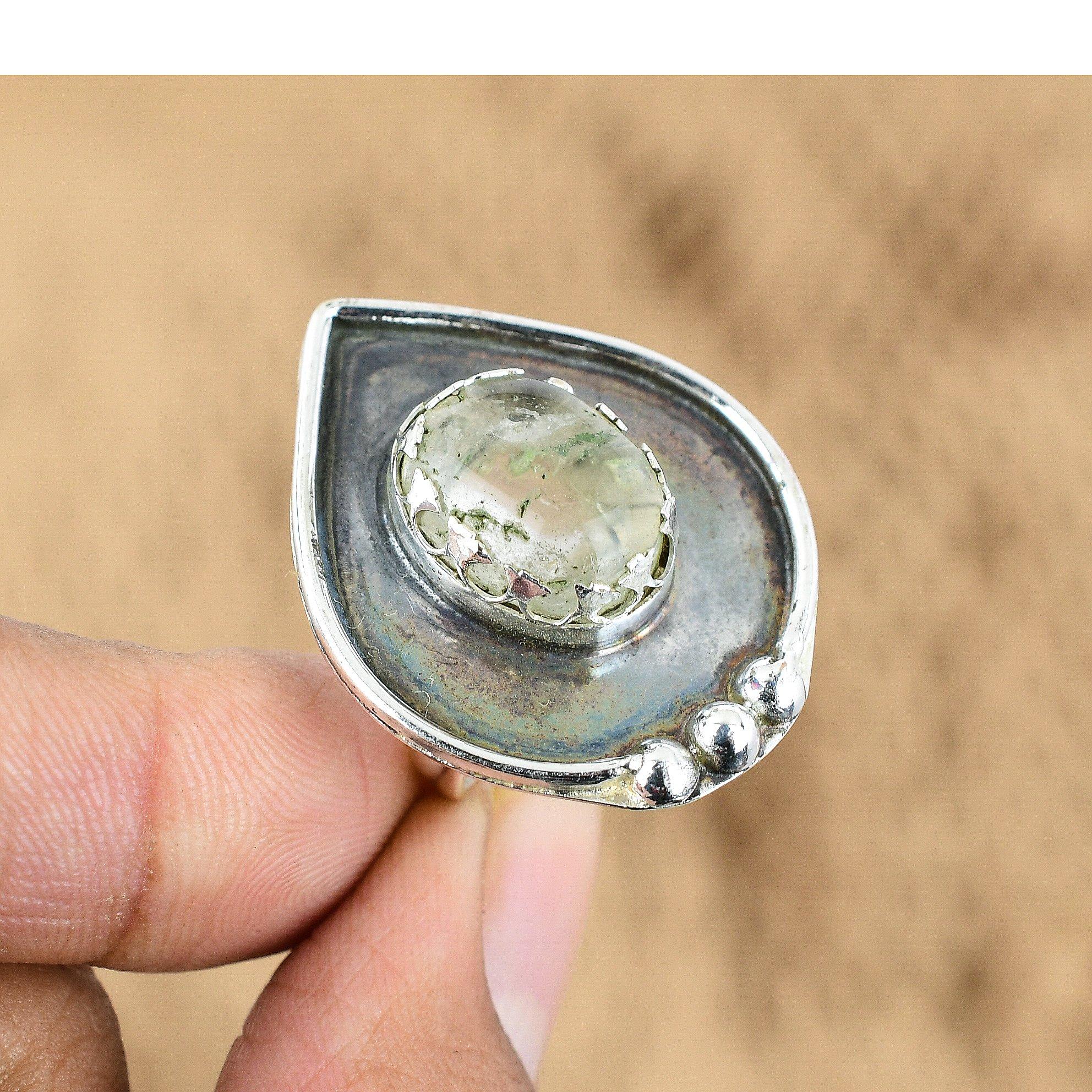 Natural Crystal Quartz Gemstone 925 Silver Multi Stone Adjustable Ring For Girls Yes
Natural Crystal Quartz Gemstone 925 Silver Multi Stone Adjustable Ring For Girls Yes