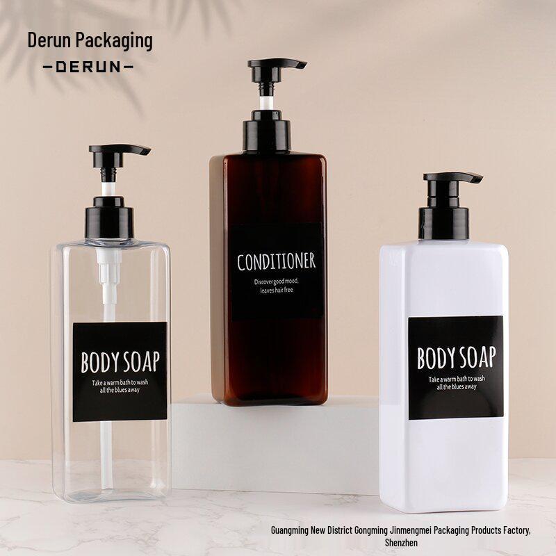 500ml Brown Shampoo & Conditioner Square Refill Bottle with Pump
500ml Brown Shampoo & Conditioner Square Refill Bottle with Pump