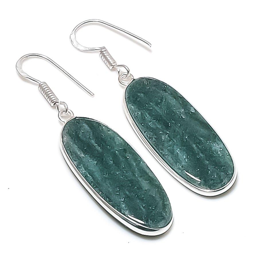 Natural Green Aventurine Gemstone 925 Sterling Silver Jewelry Earring 2.09 AEE-11106
Natural Green Aventurine Gemstone 925 Sterling Silver Jewelry Earring 2.09 AEE-11106