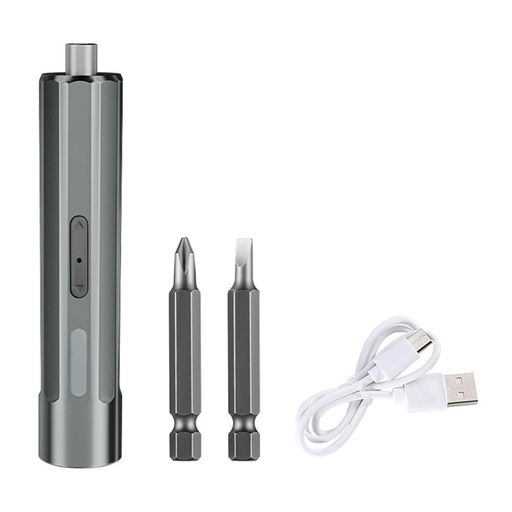 Мини электрическая отвертка 3,6 В портативная мощная ручная дрель набор легированная сталь перезаряжаемая отвертка для домашнего обслуживания серый